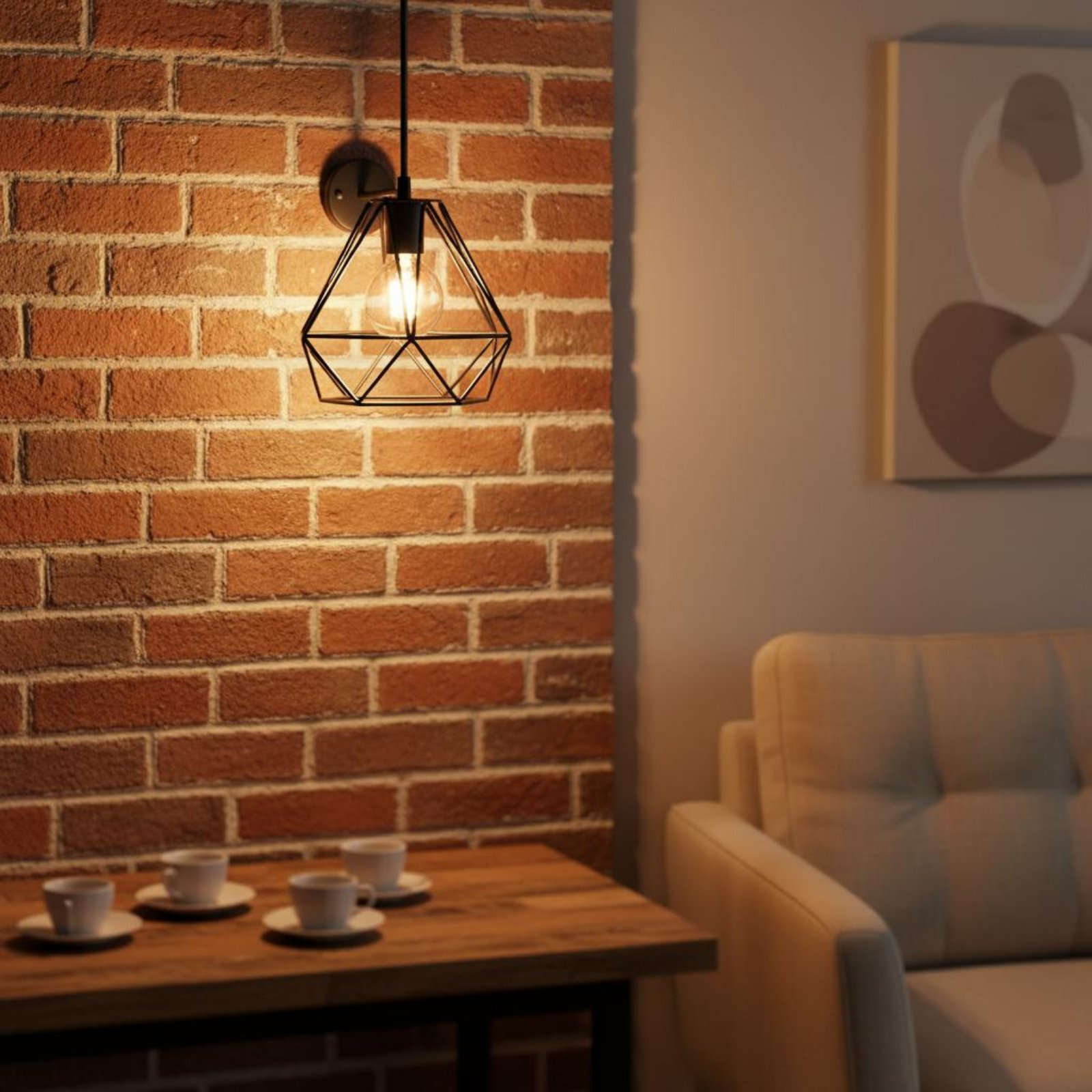 Geometric Lamp Shade - Abajur em Forma de Losango, Luminária