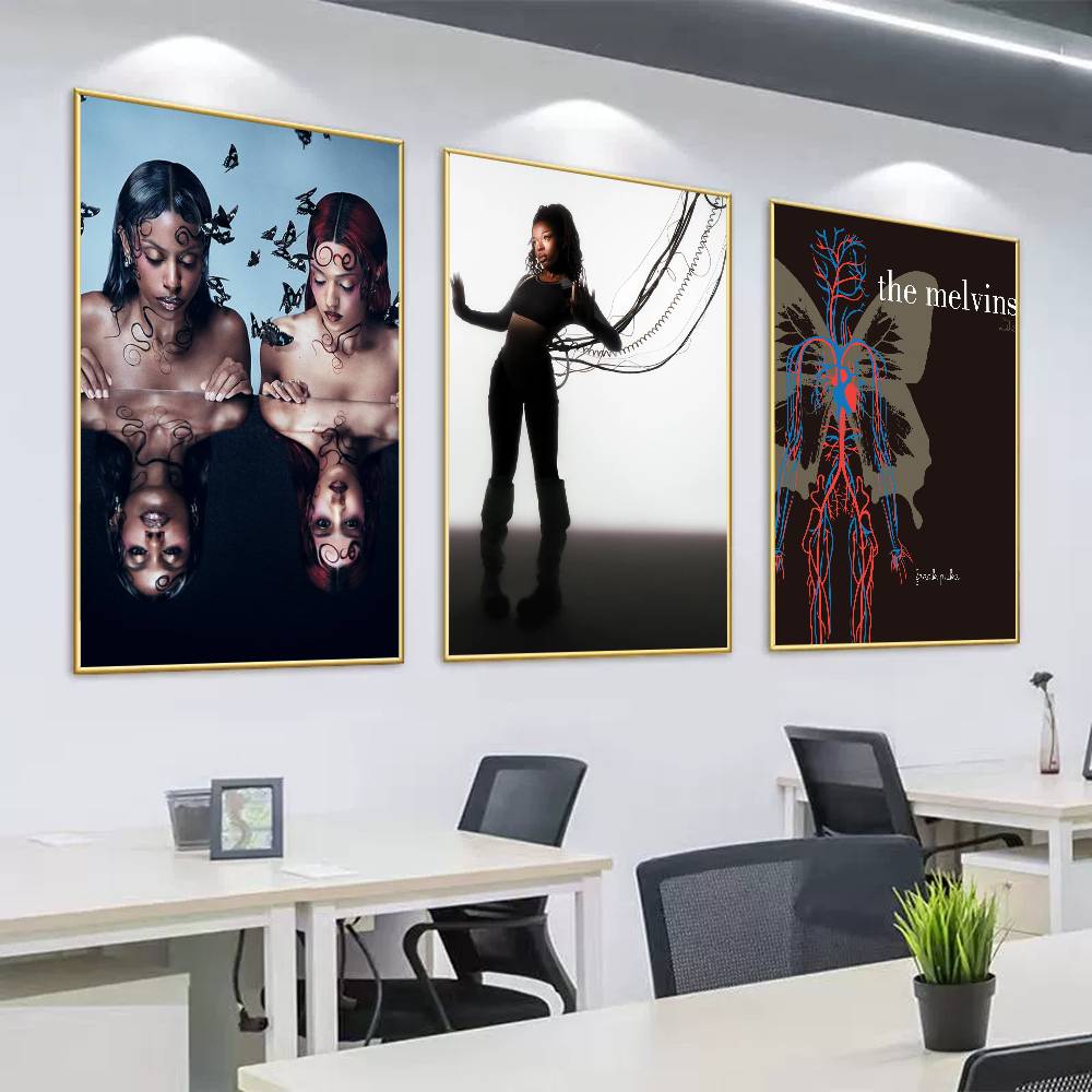 Nova Decor & Lighting Juletrelys - Pôster Band N-Nova T-Twins Parasites Butterflies,