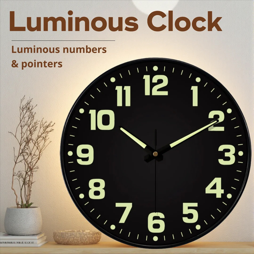 Lighting Home Decor Wall Clocks - Relógio de parede luminoso luz na