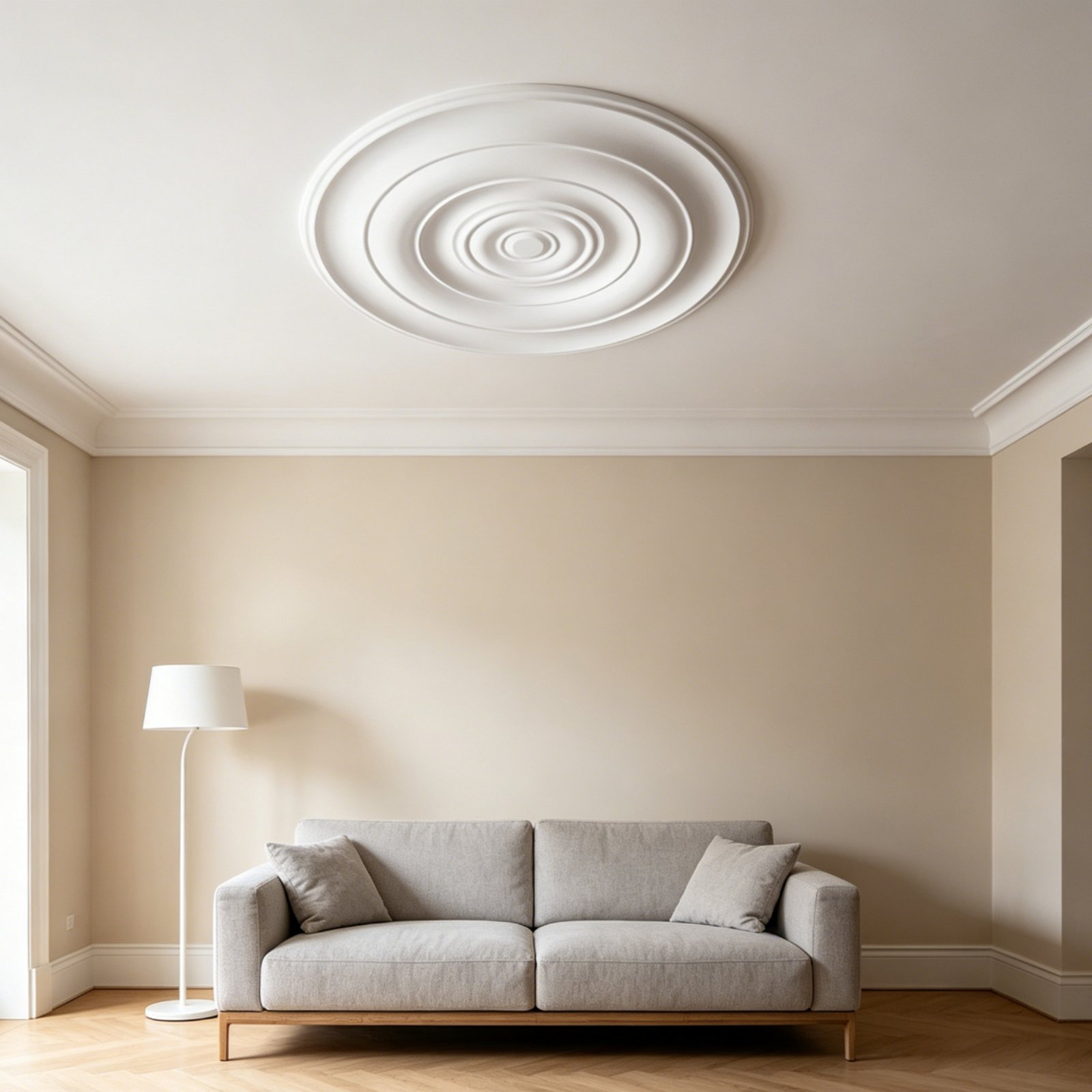 Lighting Decorative - Medalhão de Teto Redondo com Design