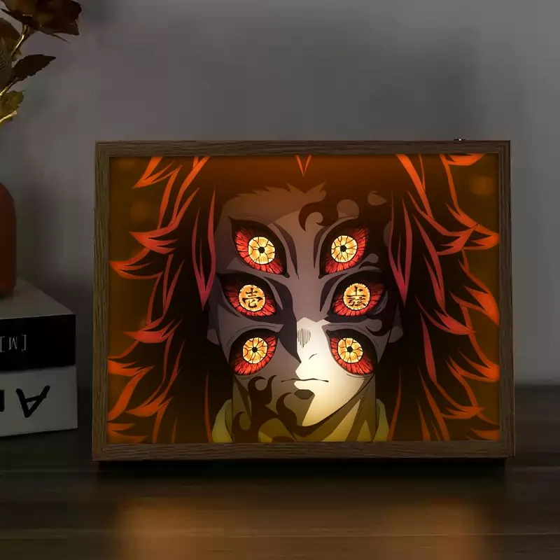 Lighting Room Decor Photo - Demon slayer figuras de ação pintura