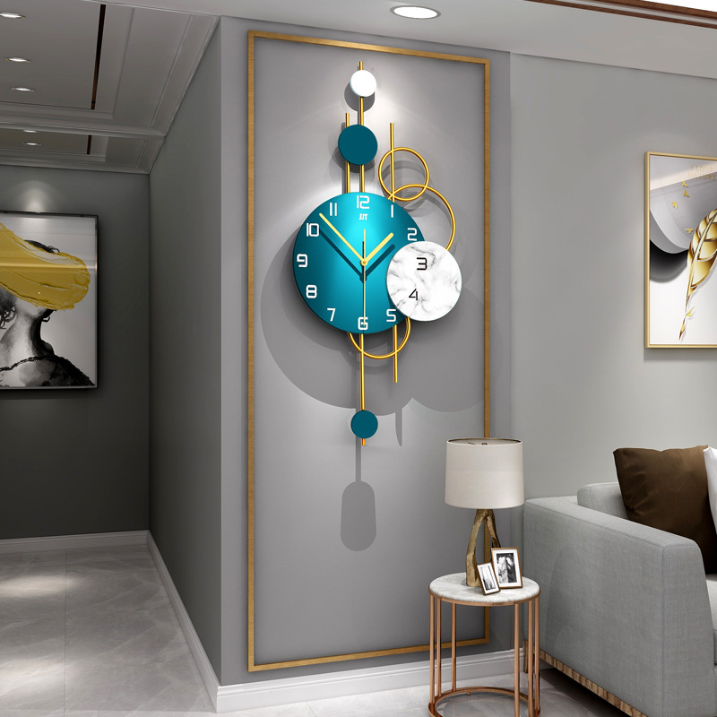 Lighting Home Decor Wall Clocks - Relógios de parede sala estar luz