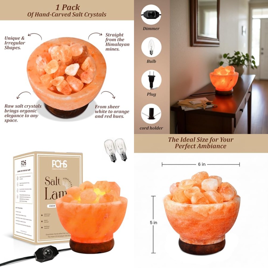 Himalayan Salt Lamp - Lâmpada de Sal Rosa do Himalaia
