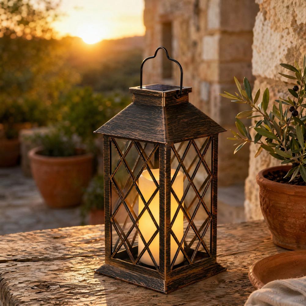 Lighting Decoration Outdoor - Lanterna Solar Retrô, Lanterna Solar para