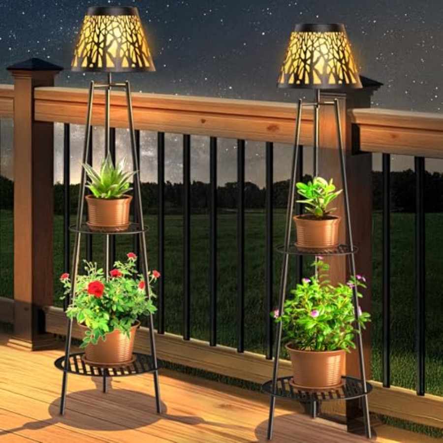 Lighting Decoration Outdoor - Conjunto de 2 Luminárias de Chão