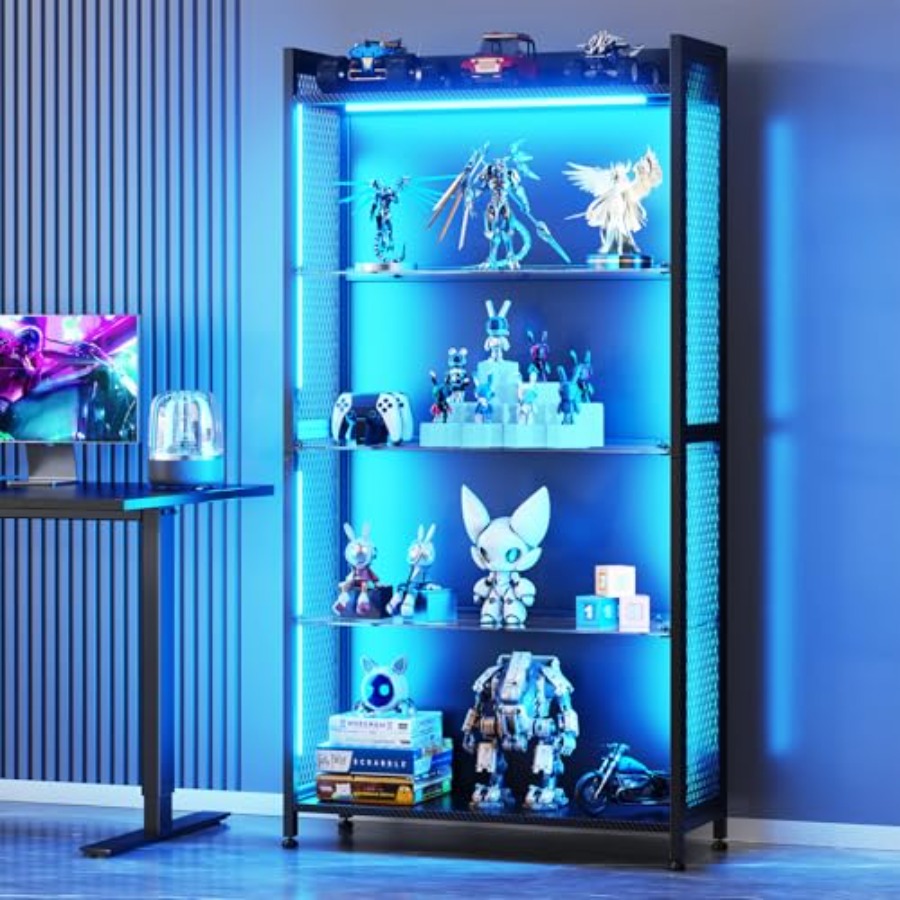 Lighting & Home Decor Studio Photos - Vitrine com Prateleiras de Vidro e