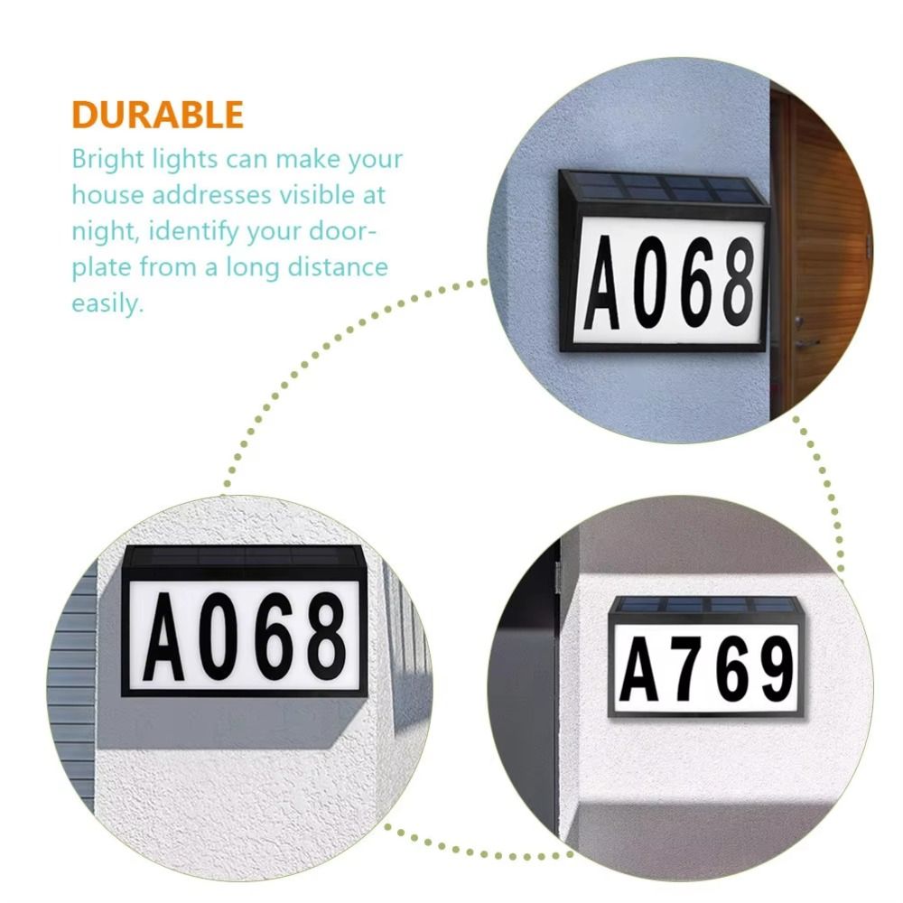 Decor Lighting Address - Luz de Placa de Endereço Solar