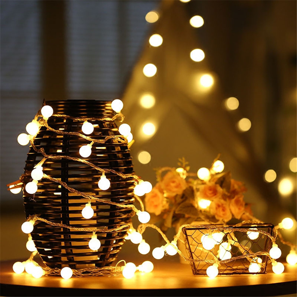 Luzes de Cordão Solares/USB/Ba - Lighting Decor For Living Room avaliação e preço