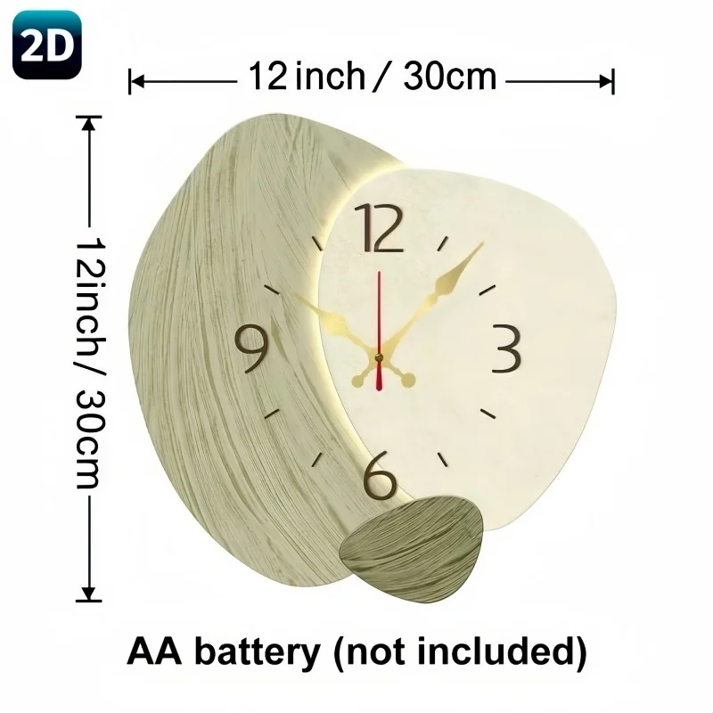 Relógio de Parede Silencioso 2 - Lighting Home Decor Wall Clocks avaliação e preço