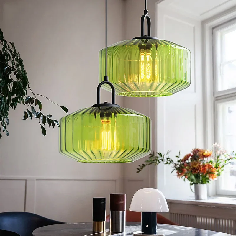 Nordic retro cor de vidro ping - Decor Lighting Fixtures avaliação e preço