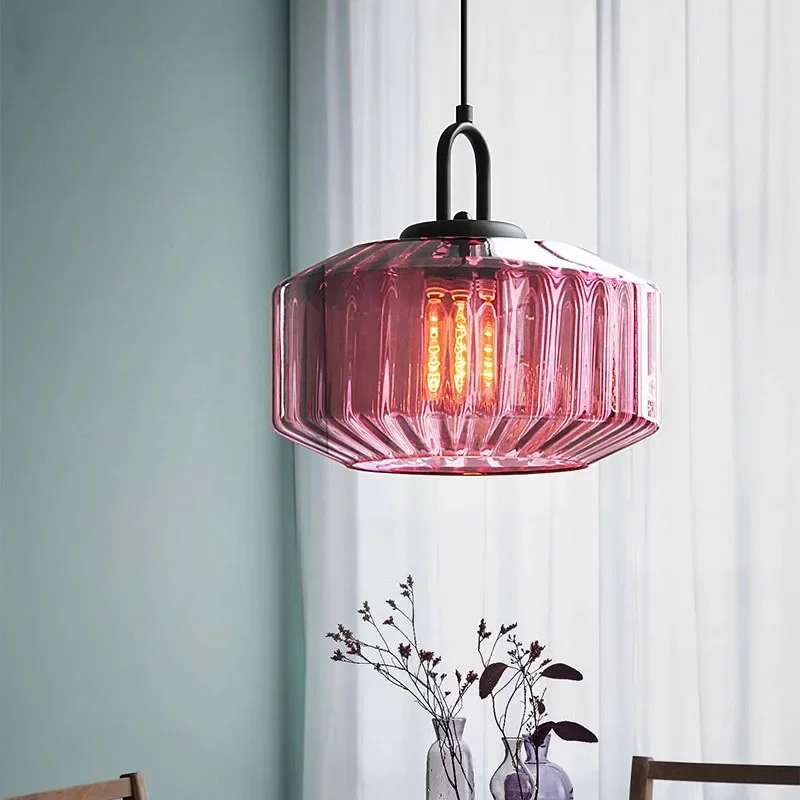 Nordic retro cor de vidro ping - Decor Lighting Fixtures avaliação e preço