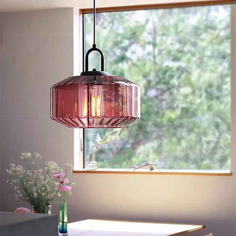 Nordic retro cor de vidro ping - Decor Lighting Fixtures avaliação e preço