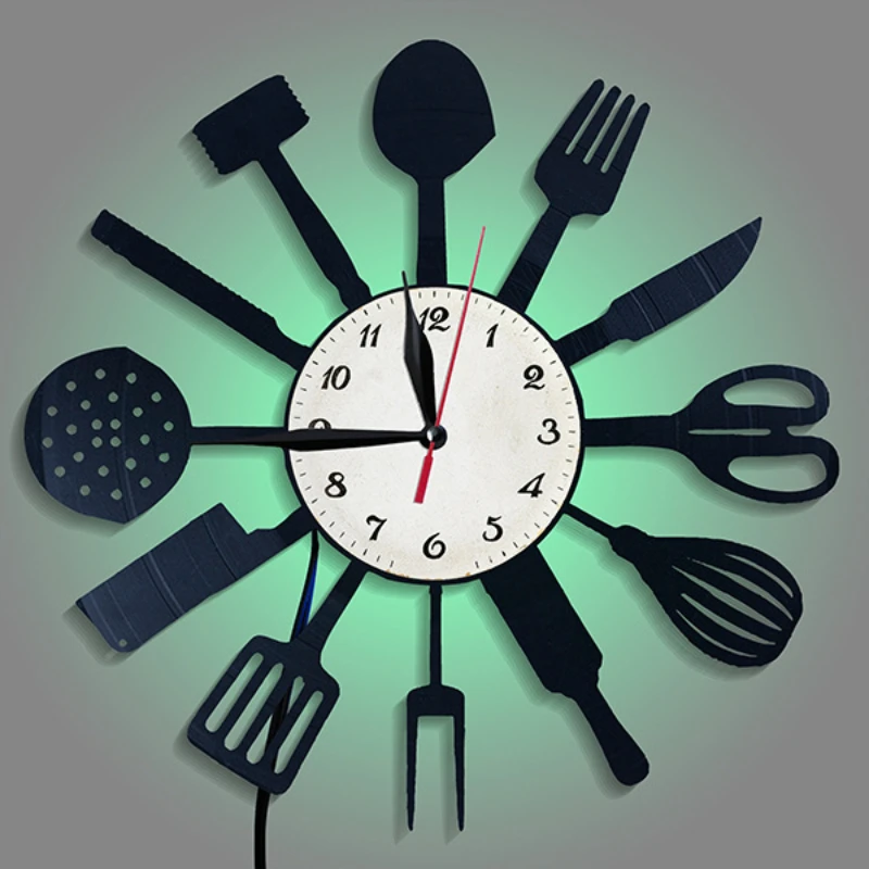 Utensílios de mesa decorativos - Lighting Home Decor Wall Clocks avaliação e preço