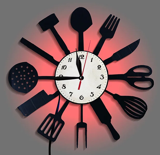 Utensílios de mesa decorativos - Lighting Home Decor Wall Clocks avaliação e preço