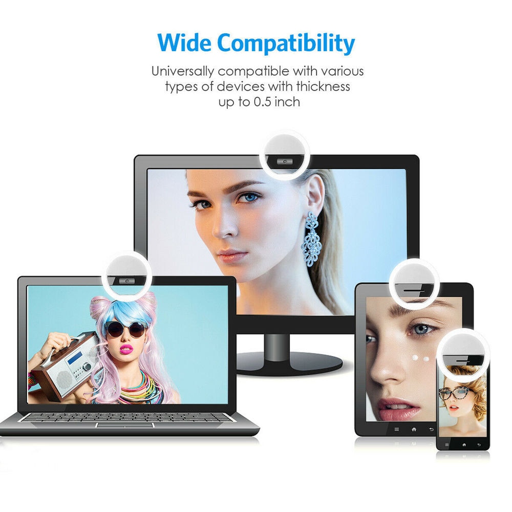 USB recarregável LED Selfie Ri - Lighting Gallery avaliação e preço