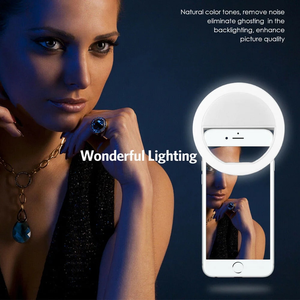USB recarregável LED Selfie Ri - Lighting Gallery avaliação e preço