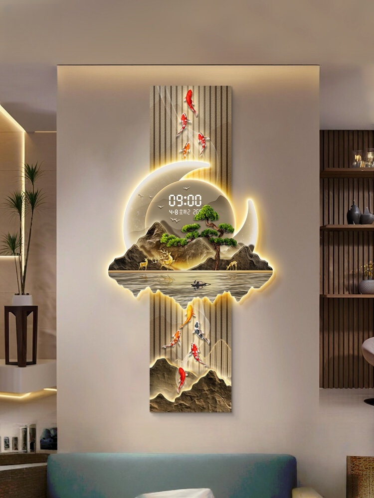 Relógios de Parede de Luxo par - Lighting Home Decor Wall Clocks avaliação e preço
