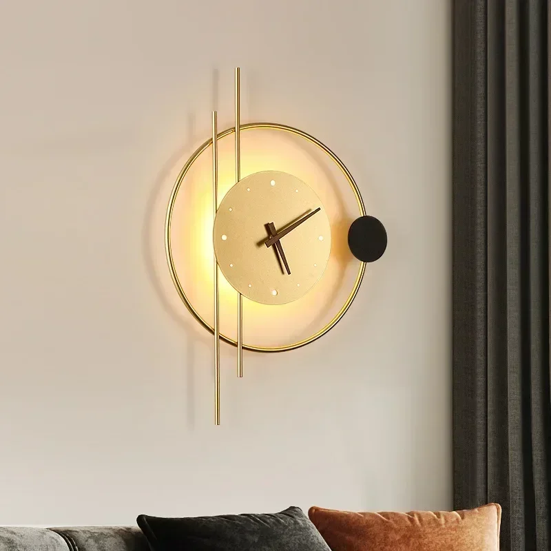 Luminária de Parede LED Modern - Lighting Home Decor Wall Clocks avaliação e preço