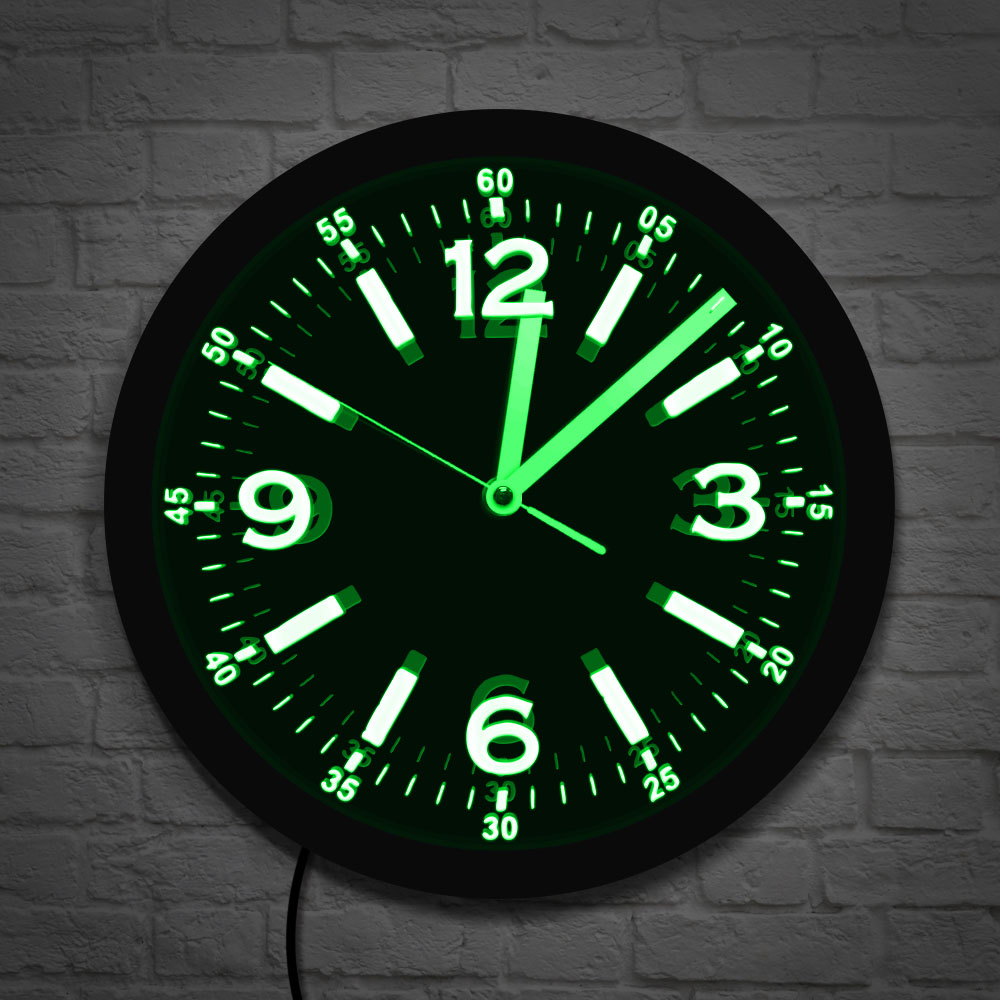 Relógio de parede luminoso led - Lighting Home Decor Wall Clocks avaliação e preço