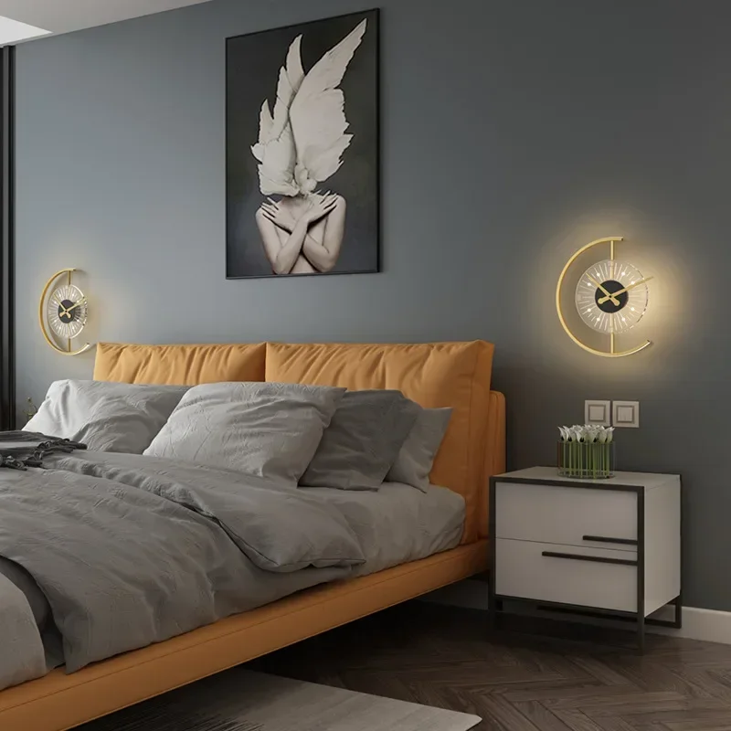 Luminária de Parede LED Modern - Lighting Home Decor Wall Clocks avaliação e preço
