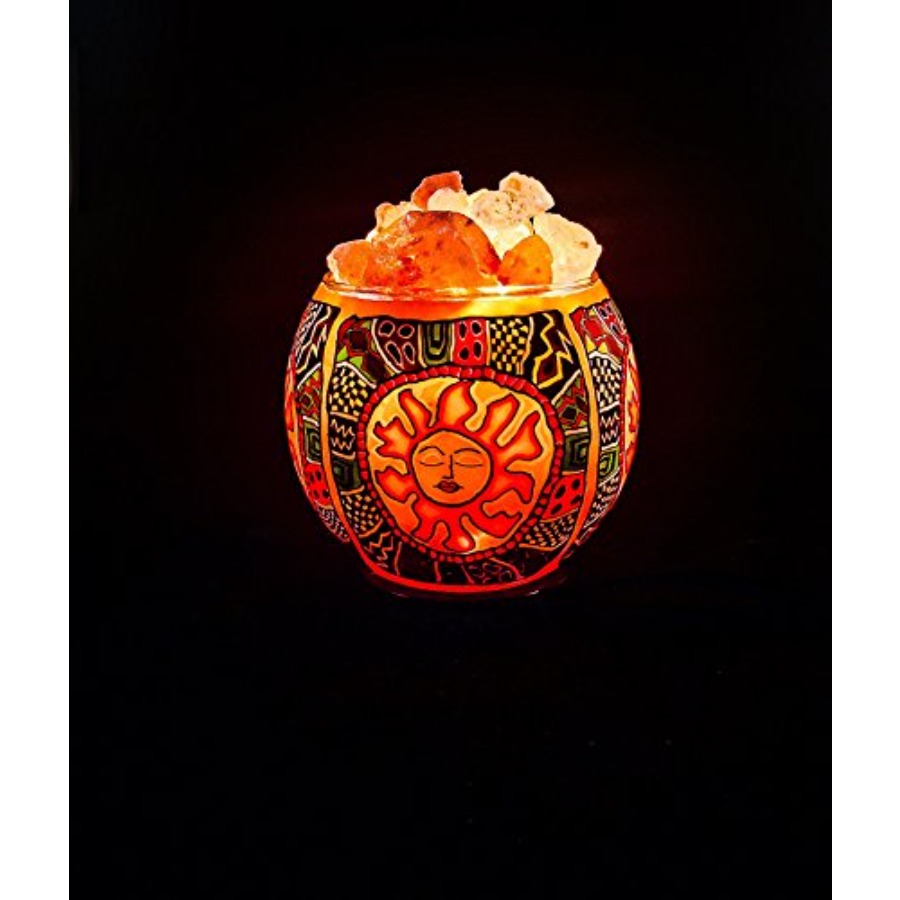 Lâmpada de Sal do Himalaia com - Himalayan Salt Lamp avaliação e preço