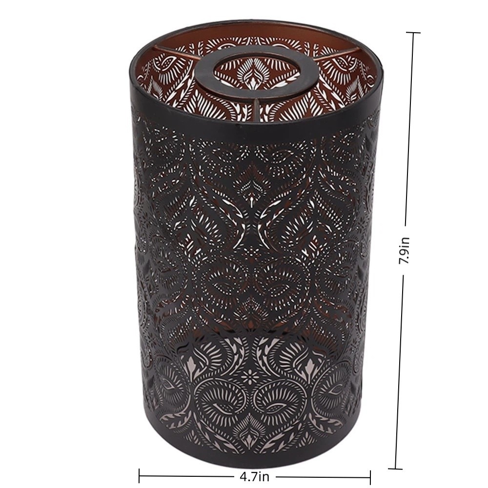 Abajur de ferro simples com pa - Geometric Lamp Shade avaliação e preço