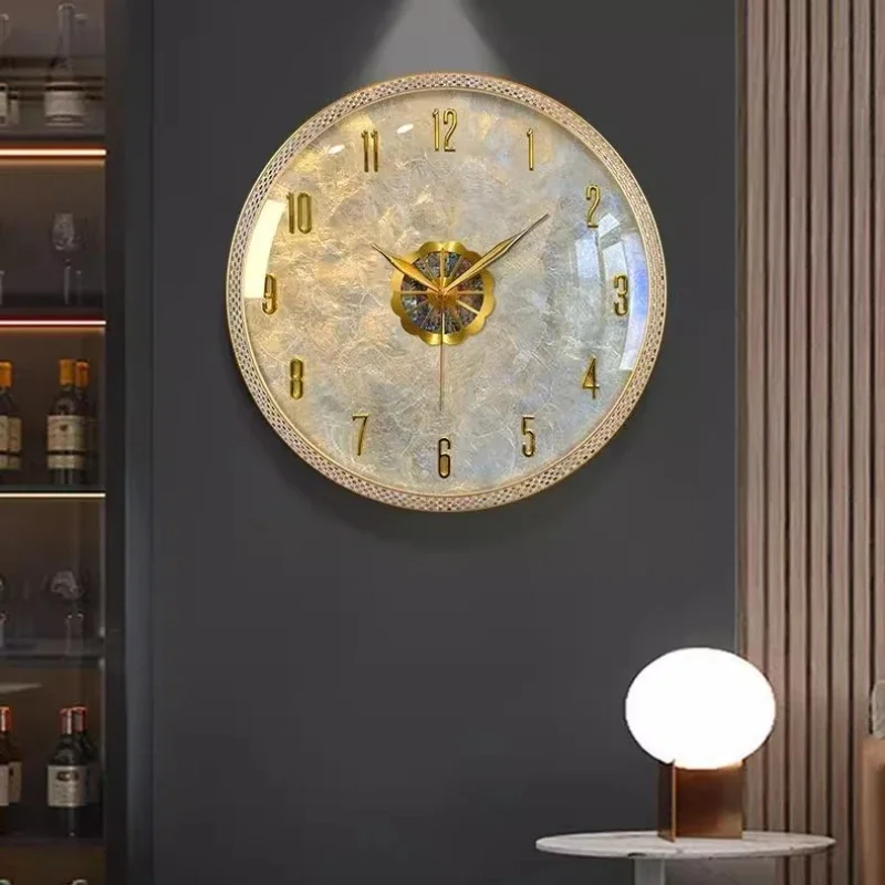 Luz moderna de luxo sala estar - Lighting Home Decor Wall Clocks avaliação e preço