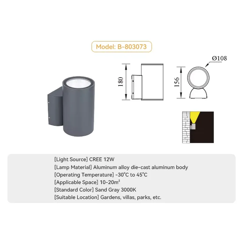 Luz Decorativa de Parede Exter - Lighting Decoration Outdoor avaliação e preço