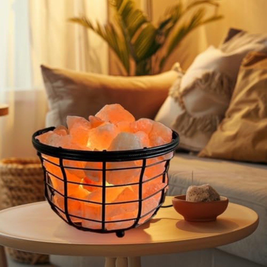 Lâmpada de Sal Rosa do Himalai - Himalayan Salt Lamp avaliação e preço