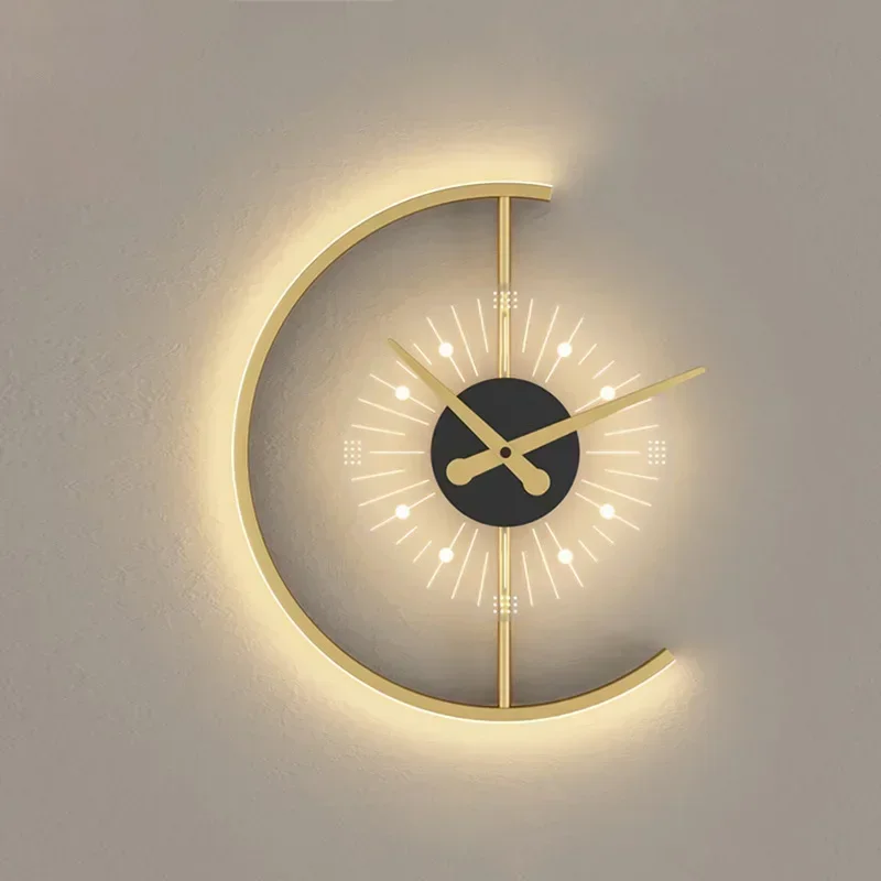 Luminária de Parede LED Modern - Lighting Home Decor Wall Clocks avaliação e preço