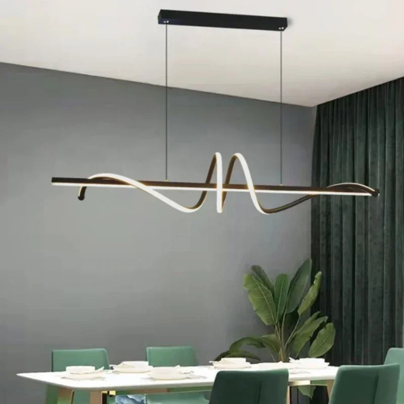 2023 nova mesa de jantar curva - Decor Lighting Fixtures avaliação e preço