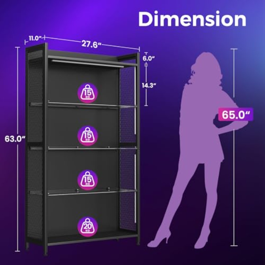 Vitrine com Prateleiras de Vid - Lighting & Home Decor Studio Photos avaliação e preço