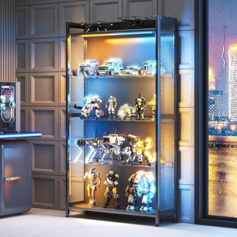 Vitrine com Prateleiras de Vid - Lighting & Home Decor Studio Photos avaliação e preço