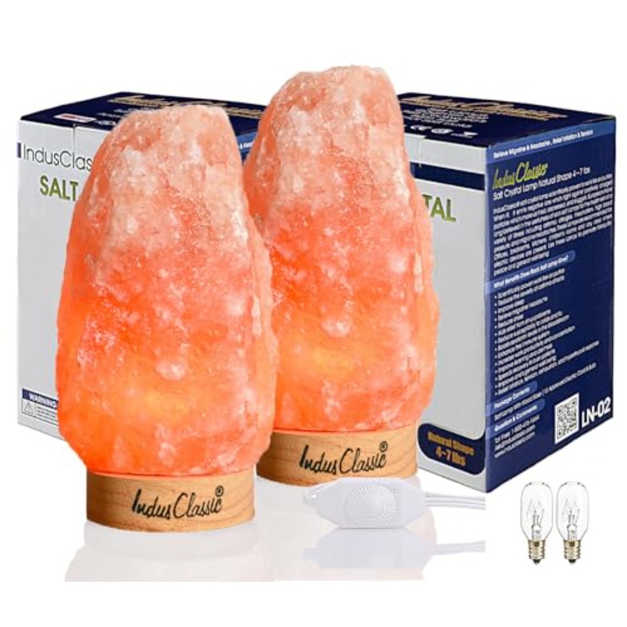 LN-02 Pacote com 2 Lâmpadas de - Himalayan Salt Lamp avaliação e preço