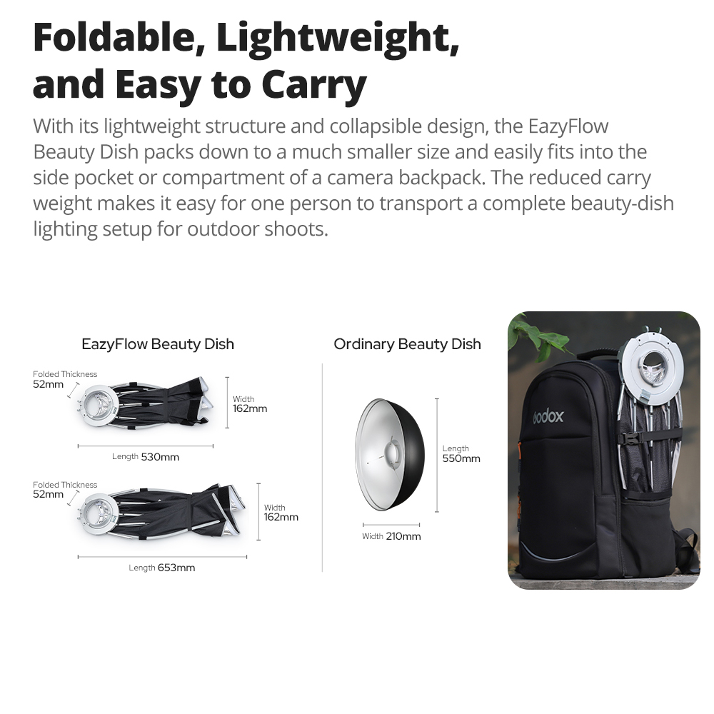 Novo Godox EazyFlow Beauty Dis - Lighting Gallery avaliação e preço