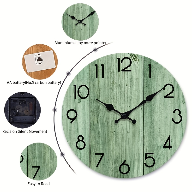 Relógio de Parede Redondo com  - Lighting Home Decor Wall Clocks avaliação e preço