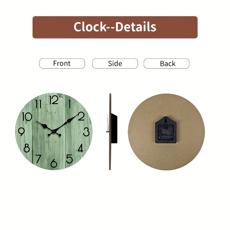 Relógio de Parede Redondo com  - Lighting Home Decor Wall Clocks avaliação e preço